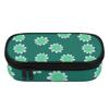 Pencil Pouch Casual High Capacity 300D Polyester Zip Around Closure with Main Compartment Mesh Pocket and Pen Slots for Students