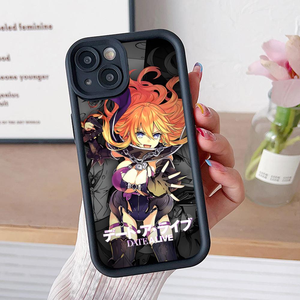 Date a Live Yamai Kaguya Thicken TPU Mobile Phone Case for iPhone 17 16 15 14 13 12 11 Air Pro Max Plus Colorful Cover