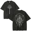 T-shirt Vintage Lavé Hommes Femmes Mode Décontracté Manches Courtes Edward Elric Alphonse Elric Fullmetal Alchemist Anime