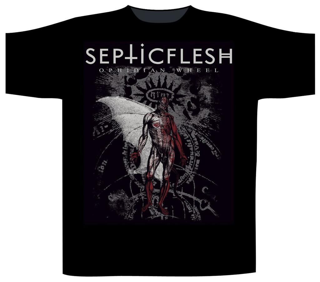 Septic Flesh Ophidian Wheel Shirt S M L XL XXL Officieel T-shirt Tshirt Nieuw