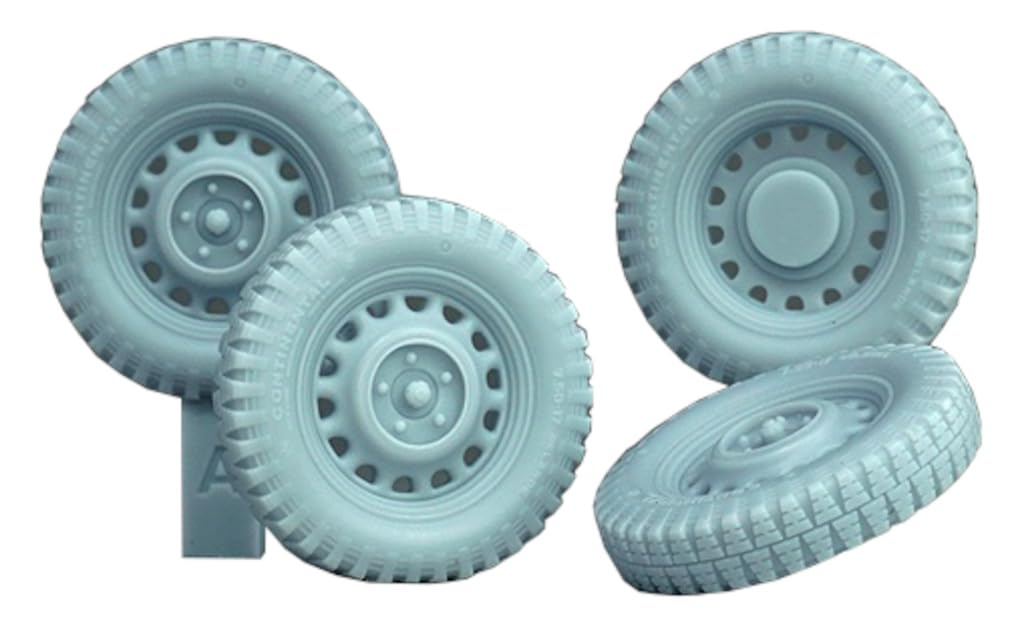 Deaf Model 1/35 WWII German Trippel SG.6 Amphibious Vehicle with Weight-Deforming Tire Set (for Daswerk) Plastic Model Parts DW30075 (Combat Vehicle)