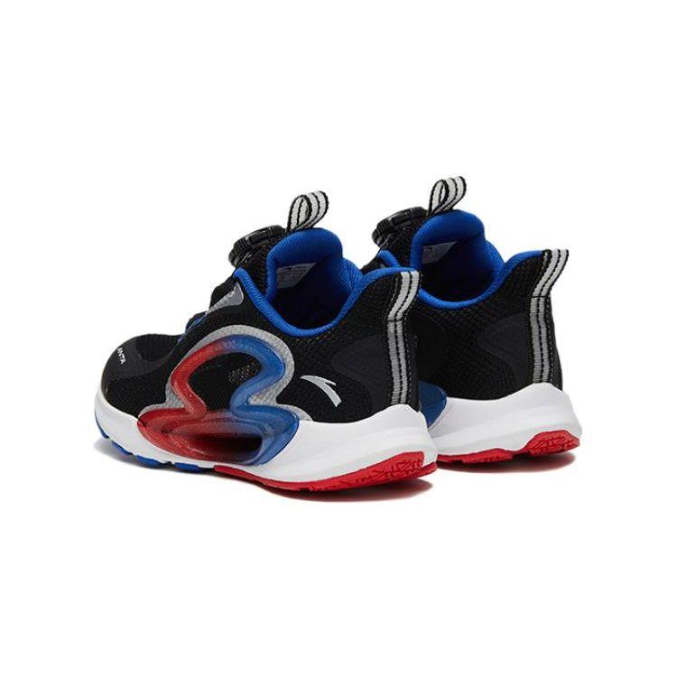 Anta Kids Monthly Anti-Slip Anti-Kick Shock Absorbing Low-Top Running Shoes Kids sneaker Black Red Blue 312329909-8