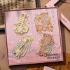 Retro Chinese Metal Hollow Bookmarks with Classical Style High-value Non-legacy Ancient Instrument Exquisite Book Buckle Gift