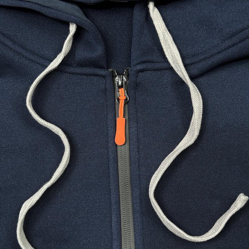 Men's Multi-Zip Pocket Hoodie, European Size, 220g Fabric, Autumn/Winter Style Sweatshirt