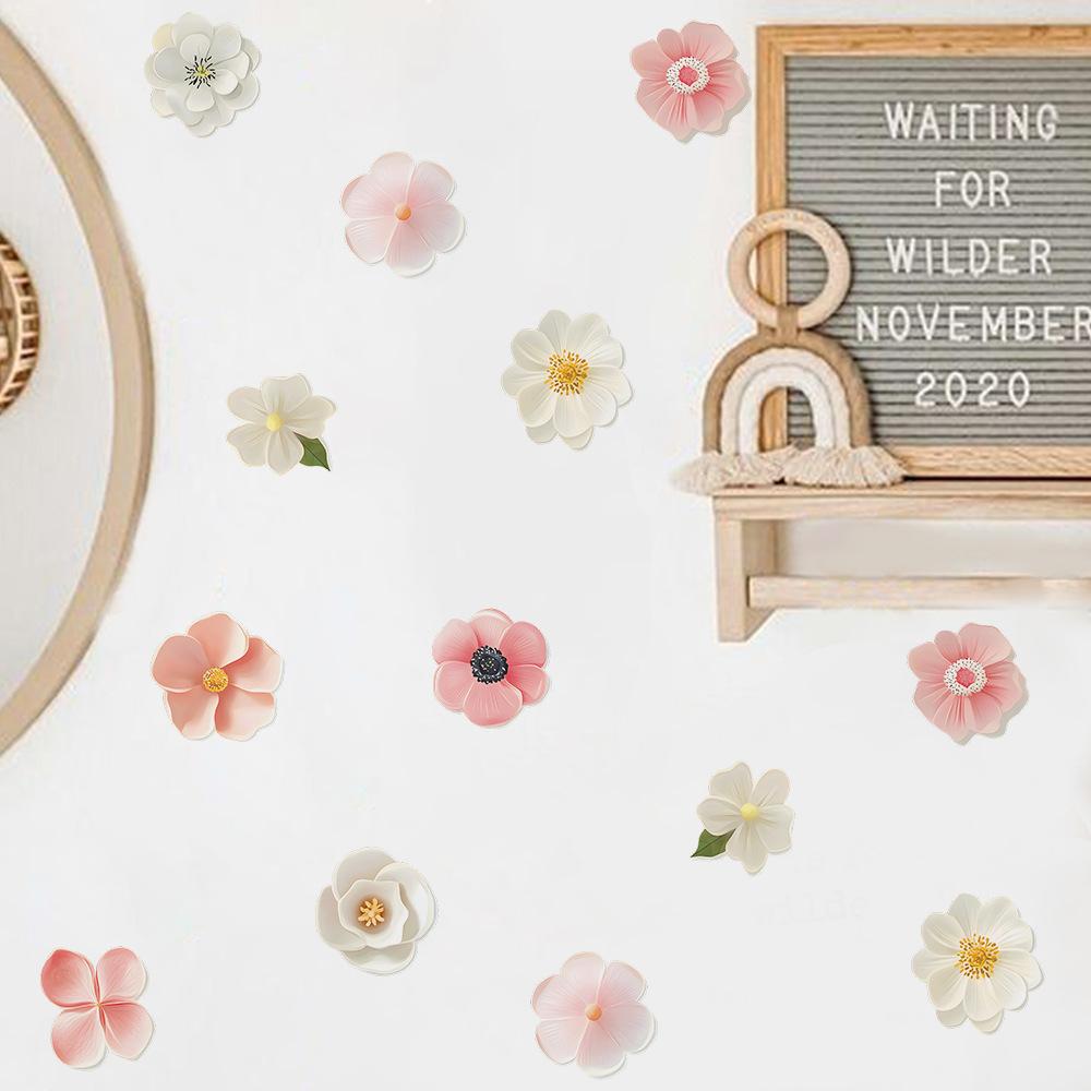 Creative Little Flower Stickers for Bedroom Living Room Entrance Hall Home Background and Wall Beautification