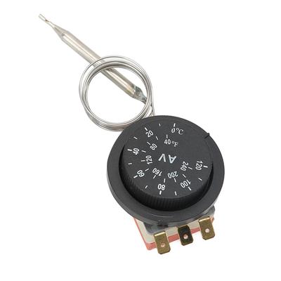 10pcs Electric Fan Thermostat Switch 0-120°C Adjustable Electric Fan Thermostat Switch AC 250V for Car Truck RV