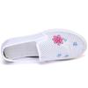 Summer Cloth Shoes Women's Mesh Shoes Flat Bottomed Hollow Casual Shoes Breathable Embroidered Mesh Comfortable and Versatile Shoes