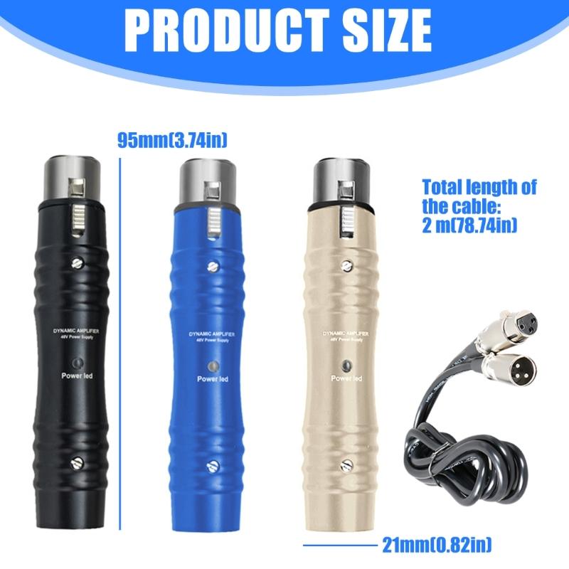 Durability Metal Handheld Microphone Preamplifier 48V Amplifier Ideal For Stage Performances And Public Speaking