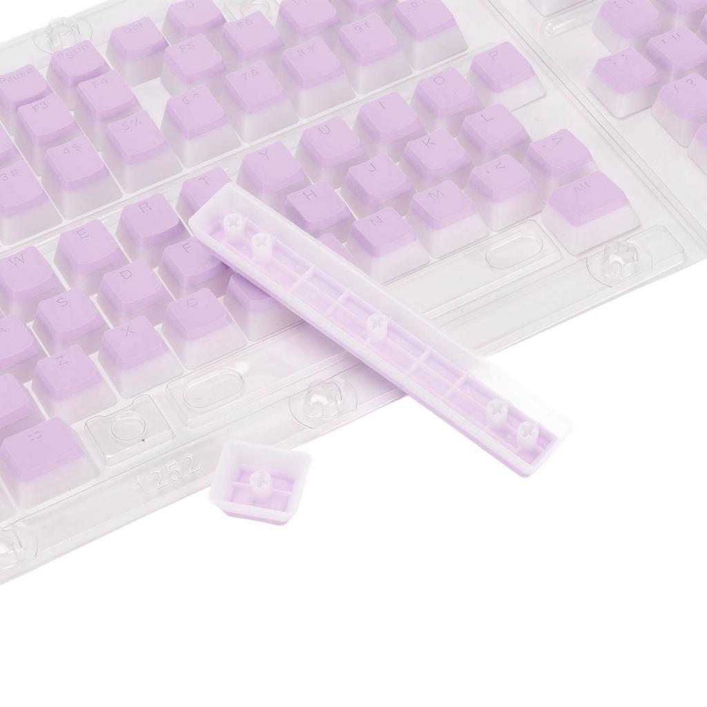 Keycaps PBT Pudding 129 Tasti Traslucidi Altezza OEM Iniezione Doubleshot Keycaps Per Tastiere Meccaniche