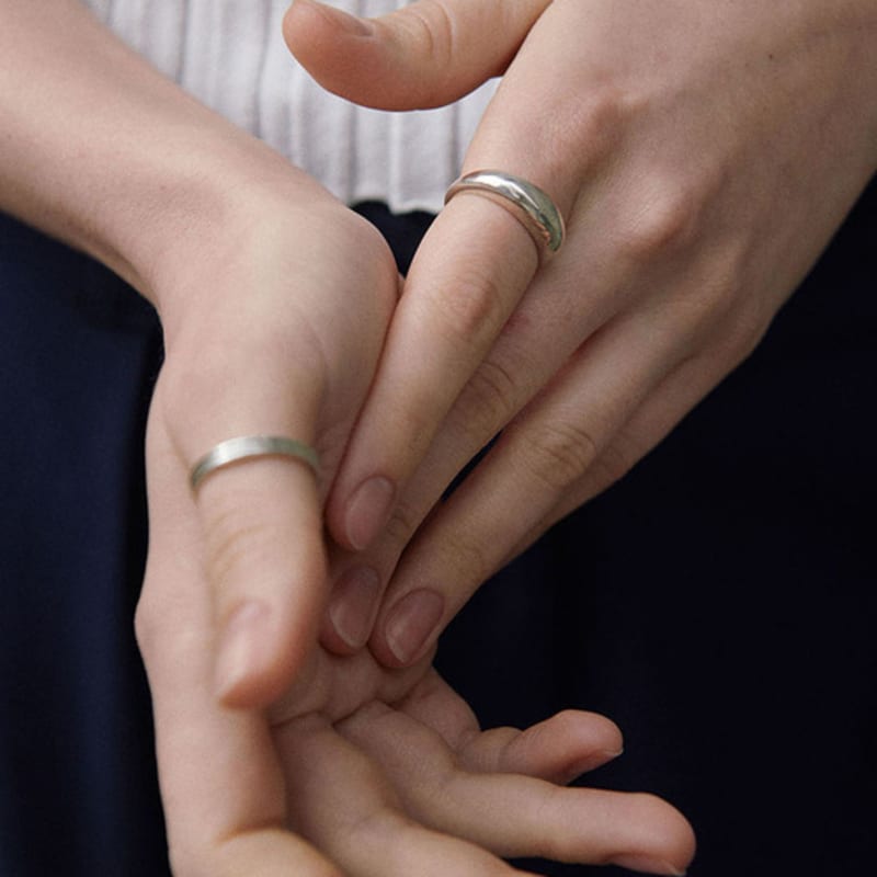 green [925 silver] Five.silver.206 / fine soar ring