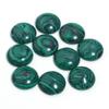 Malachite Natural Stone Beads Cabochon For Jewelry Makin Round Flat Loose Spacer Beads DIY Bracelet Necklace Accessories