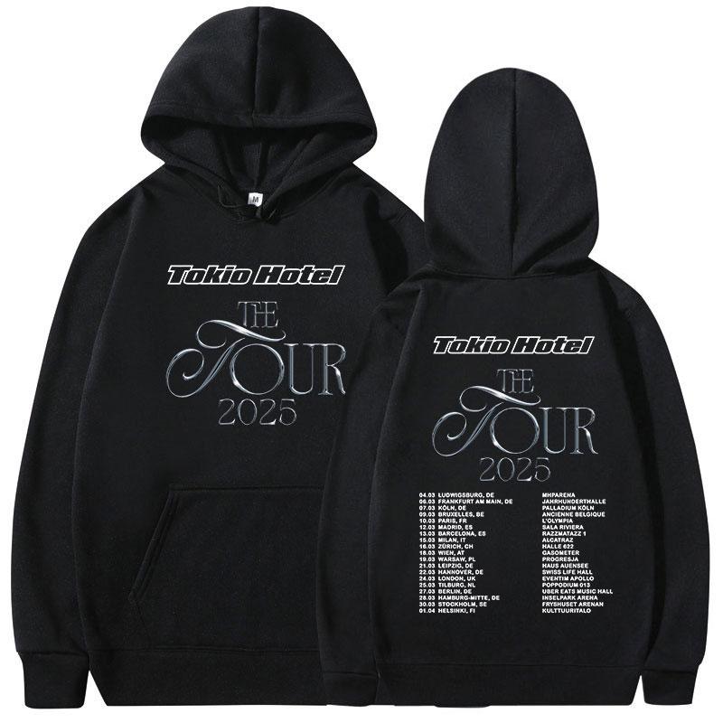 Německá Rocková Kapela Tokio Hotel The Tour 2025 Mikiny Pánské Dámské Módní Hip Hop Mikiny Ležérní Oversized Dlouhý Rukáv Pulovry