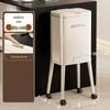 High-Legged Kitchen Trash Can with Wheels - Large Capacity, Narrow Gap, with Lid