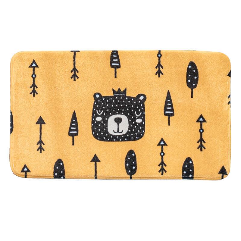 Door Rug Mat Carpet Bedroom Door Pad Toilet Bathroom Non-slip Mat Home Moisture-wicking Foot Best Mat Durable Durable