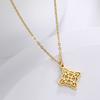 Skyrim Witchcraft Witch Knot Pendant Necklace for Women Stainless Steel Geometric Choker Neck Chains Vintage Amulet Jewelry Gift