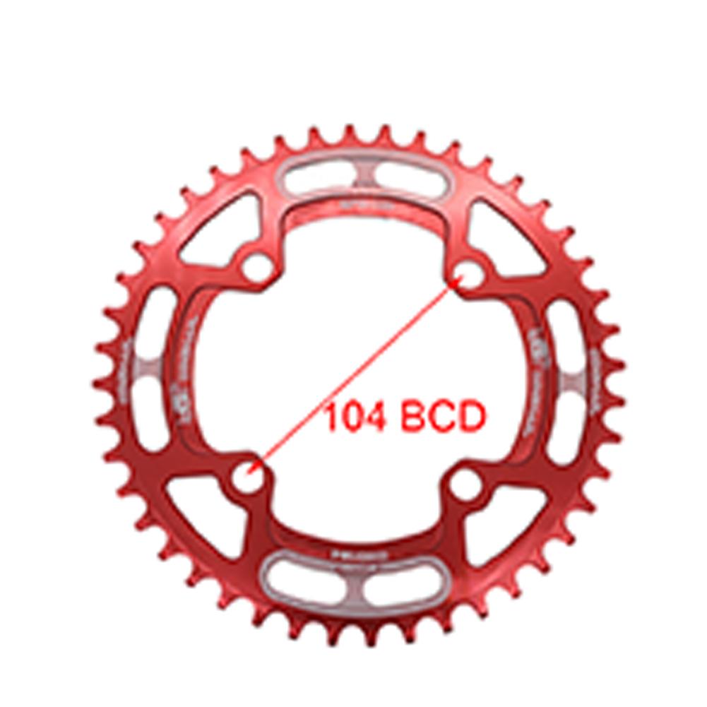 44T/46T/48T/50T/52T Korba Roweru Górskiego MTB Zestaw Korbowy Roweru MTB Aluminiowa Wąsko-Szeroka Tarcza Korbowa BCD 104
