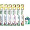 GUM Children's Dental Brush (#87 Permanent Teeth Normal) 6 Pcs + Bonus (Color Assorted)
