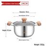 Yoshida Master 304 Stainless Steel Wooden Handle Soup Pot