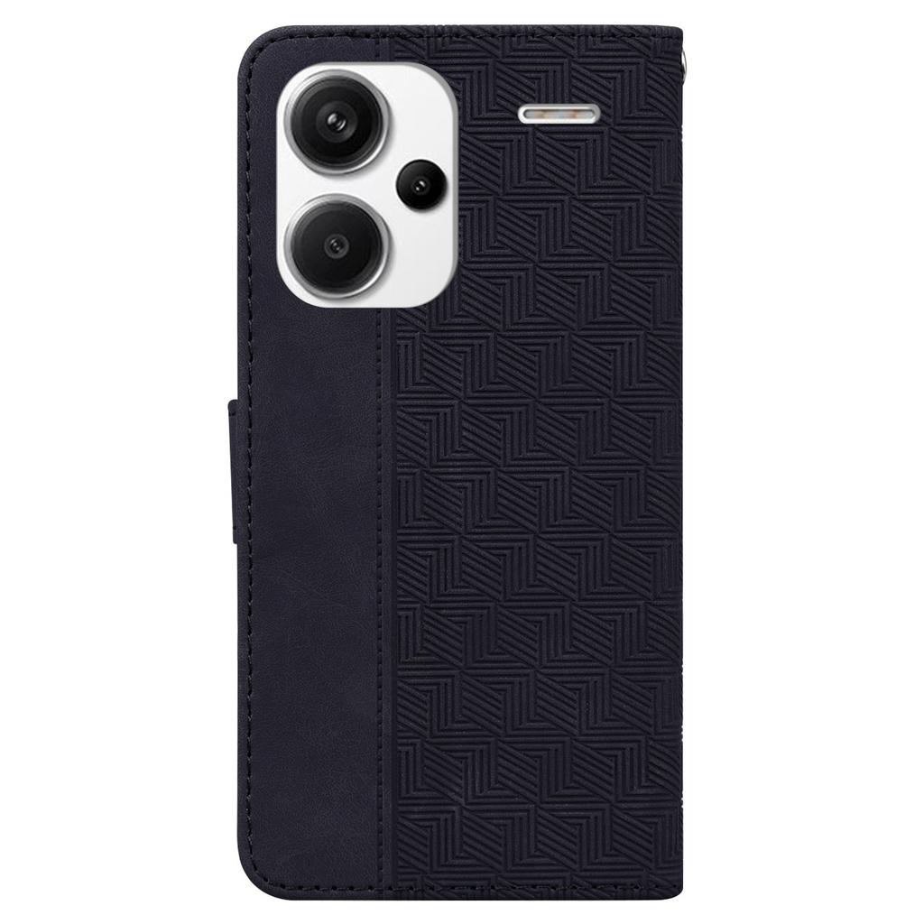 For Xiaomi Redmi Note 13 Pro+ 5G Wallet Case Geometry Pattern PU Leather Phone Cover