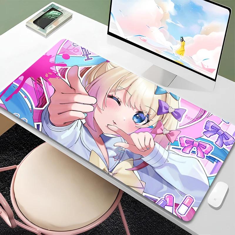 Mouse Pad Needy Girl Overdose Extended Desk Mat Office PC Anime Gaming Accessories Keyboard Rug Laptop Kawaii Pink Girl Mousepad