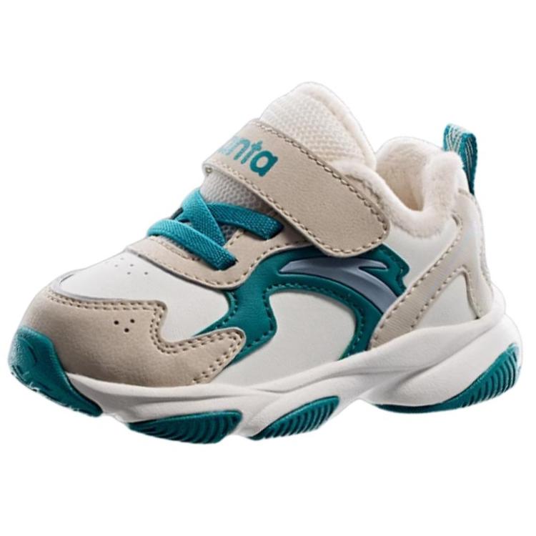 

Anta Детская повседневная обувь Серия Удобная Универсальная Нескользящая Амортизирующая Низкая обувь для ходьбы Детские кроссовки Белый Синий A12440056-2 24