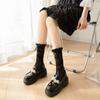 Womens Calf Socks, Sweet Girl Lace Ruffle Knee Socks Fashion Ladies Girl Princess Mesh Socks Japanese Stockings