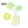 Rounded Edge Memo Clip Acrylic Desk Holder, Flower Shaped Photo Display Stand, Home Polaroid Office Table Number Holder for Cards Paper Note Postcards