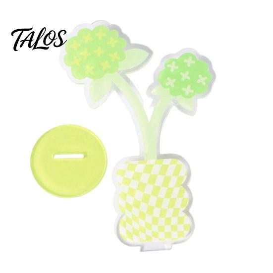 Rounded Edge Memo Clip Acrylic Desk Holder, Flower Shaped Photo Display Stand, Home Polaroid Office Table Number Holder for Cards Paper Note Postcards