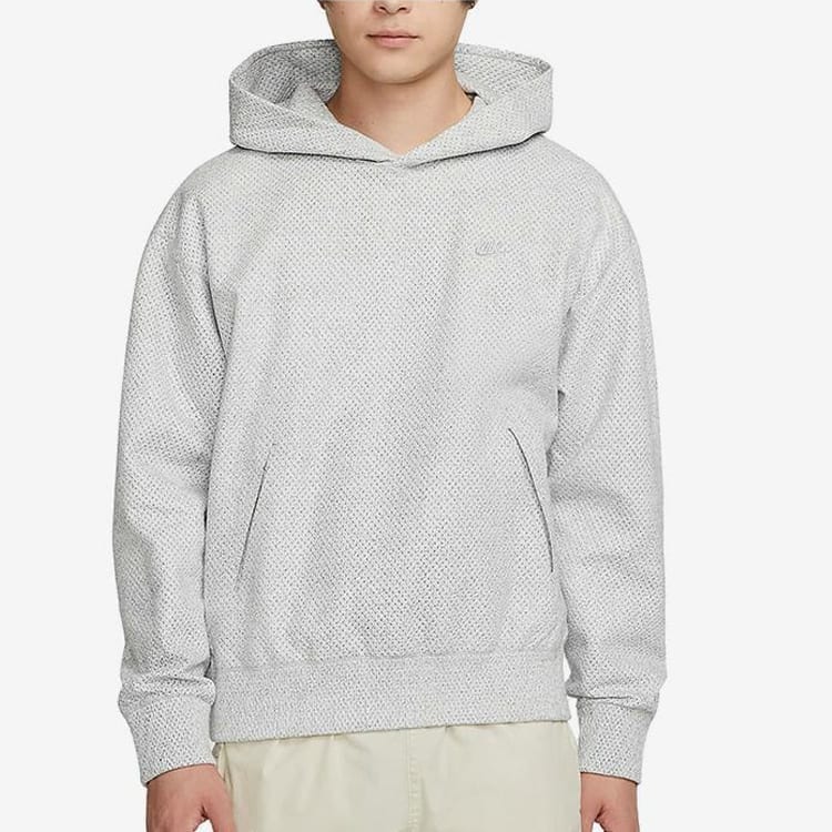 Nike Forward Sweatshirts Men's Gray Hooded Moderate Regular DX4303-077