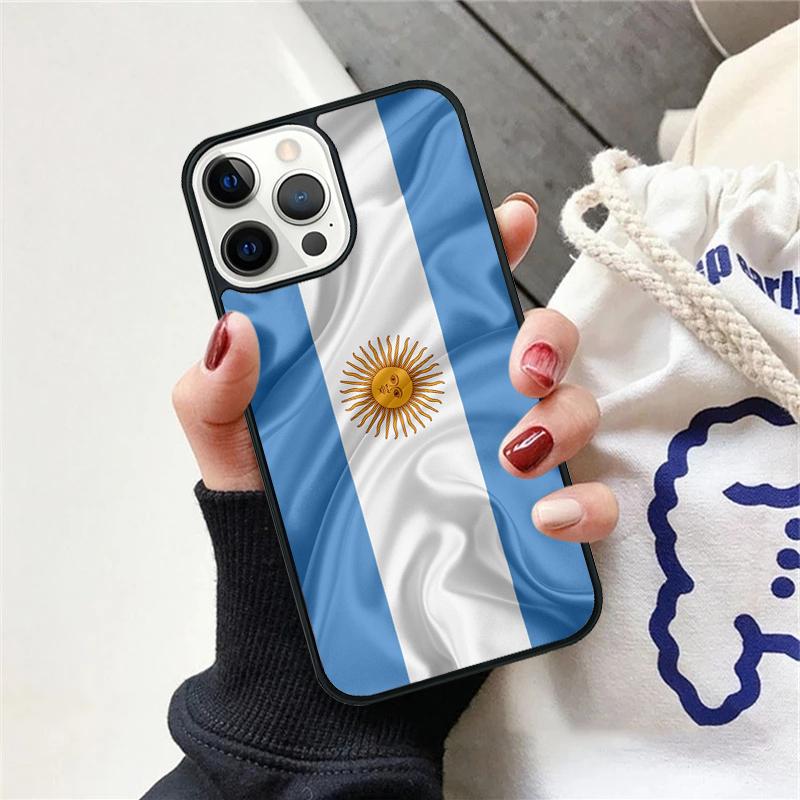 Argentine National Flag Phone Case For iPhone 17 Air 15 16 Cover 11 13 14 Pro Max 12 Plus Max Fundas