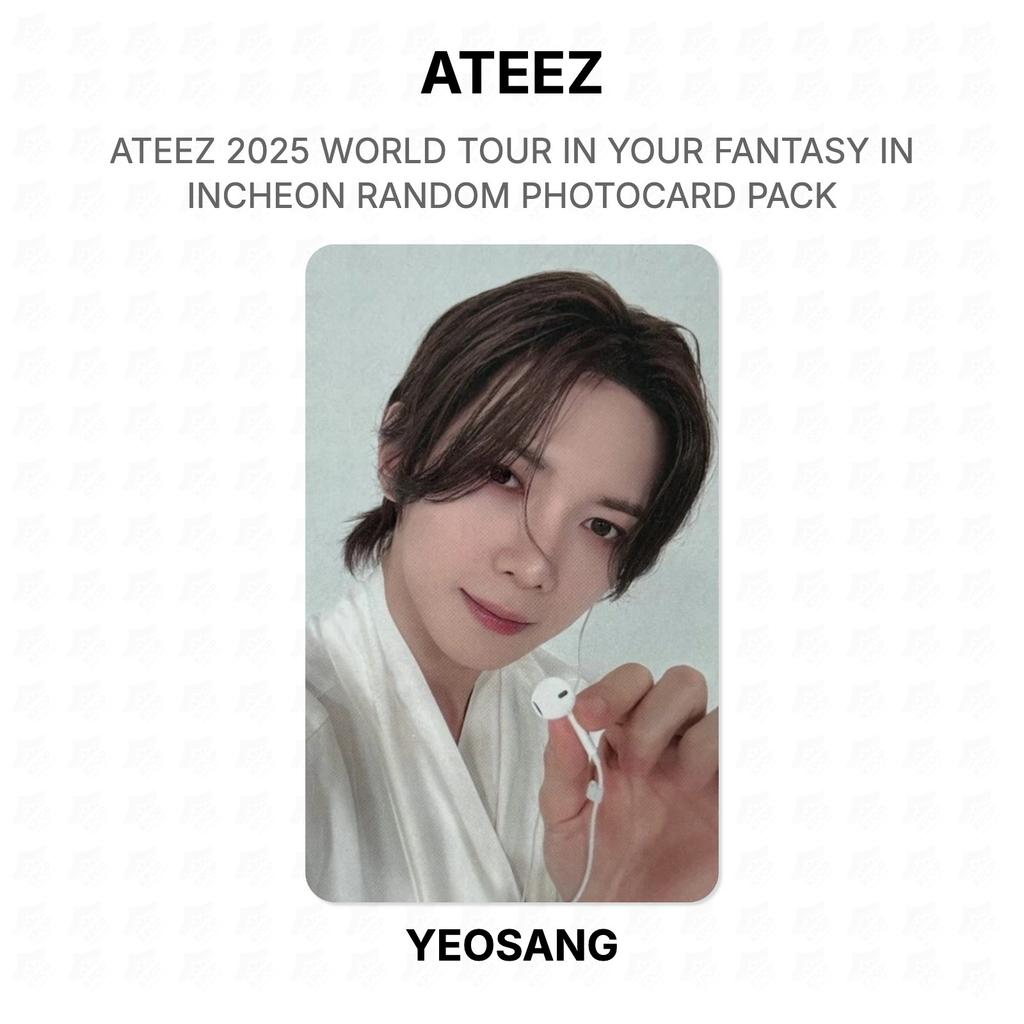 ATEEZ 2025 WORLD TOUR IN YOUR FANTASY IN INCHEON RANDOM PHOTOCARD PACK Official Photocard