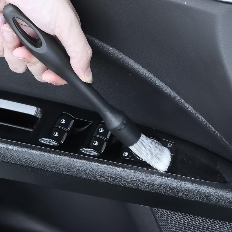 Auto Detailling Pinsel Weicher Auto Innenraum Detail Pinsel mit Synthetikborsten Auto Armaturenbrett Luftauslass Staubentfernung Werkzeuge Zubehör