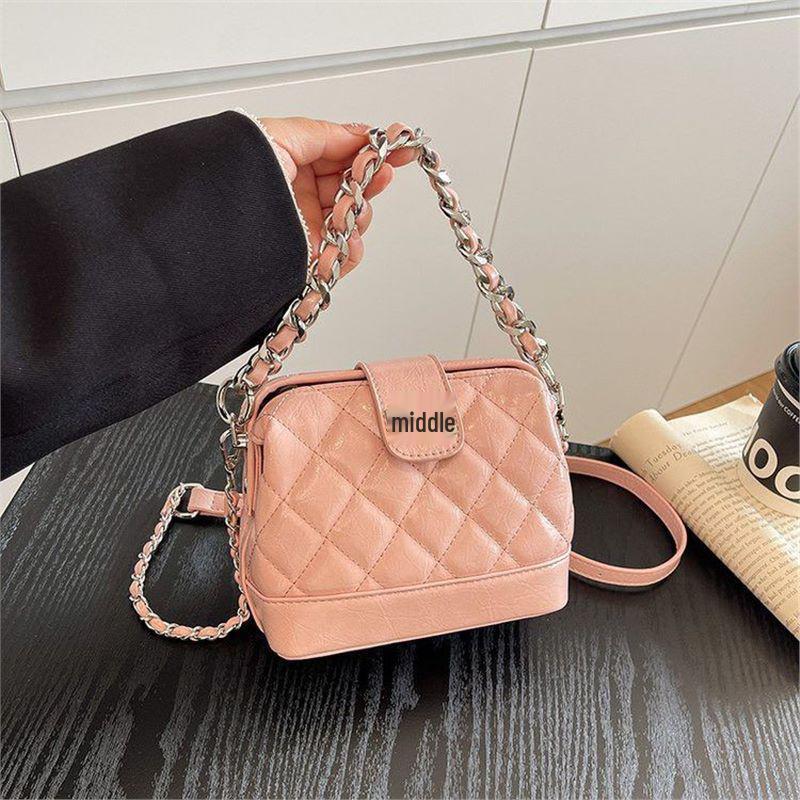 

2025 Luxury Mini Quilted Diamond Shell Crossbody Shoulder Bag Standard