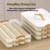 Multi-Layer Dumpling Storage Box Sealed Food Freezer Storage Box Food Egg Frozen Box  Kitchen