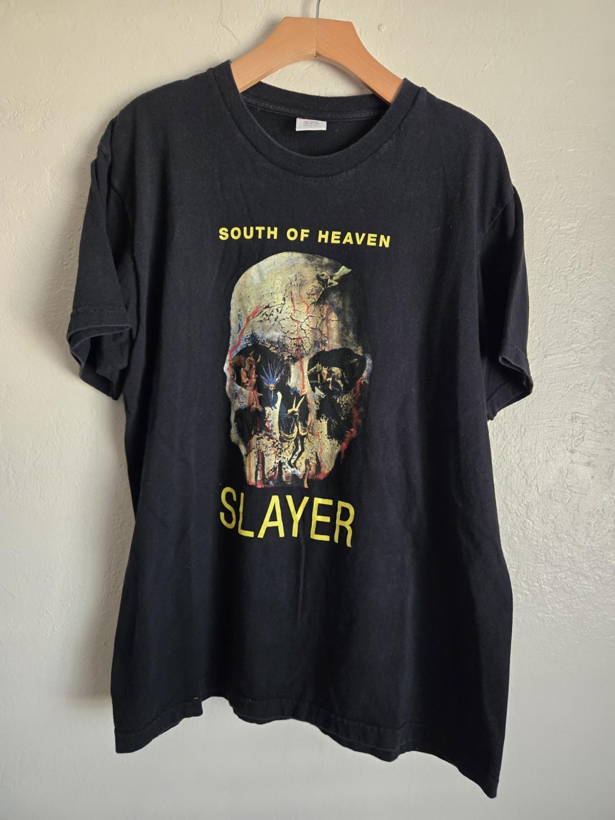 Slayer Supreme Shirt Large South Of Heaven Black FW16 VTG Y2K Band Unisex T-Shirt XXXXL