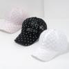 Gorra de Béisbol Ligera de Verano Bordado de Flores Sombrero para el Sol para Exteriores Moda Femenina