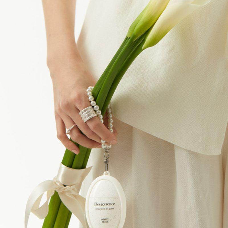 DEEPERENCE Marble Line Perfume Hand Cream 50ml (Choose 1 of 4) Keyring Selection