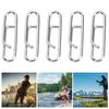 100PCS High Strength Fishing Change Snaps Stainless Steel Fishing Lure Connectors  Saltwater Fishing