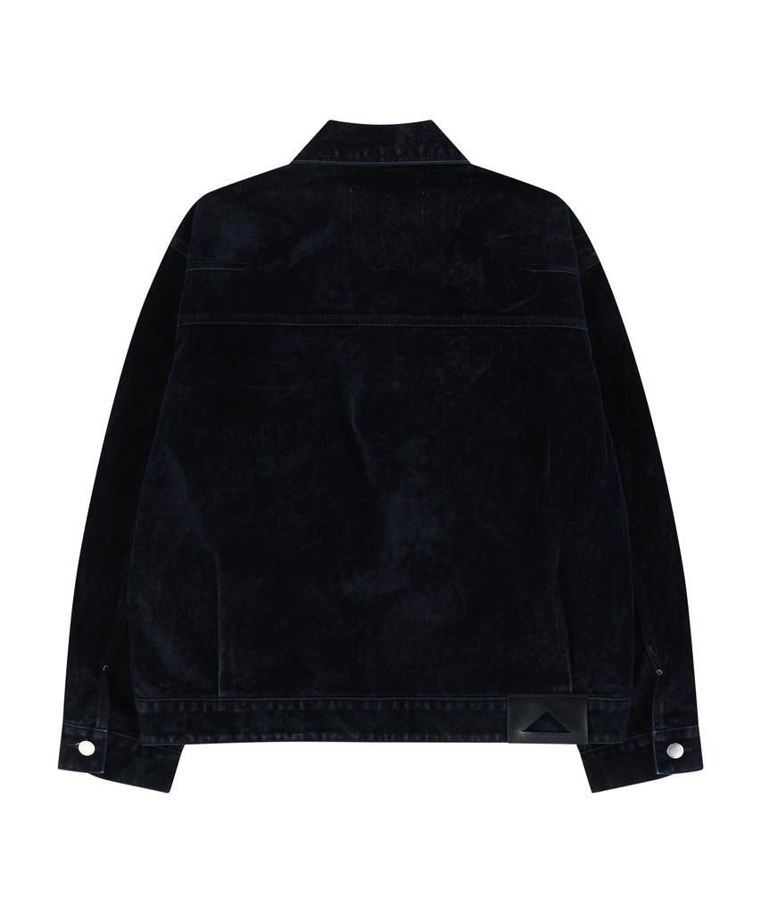 Ungimmick Velvet Denim Trucker Jacket (Navy)
