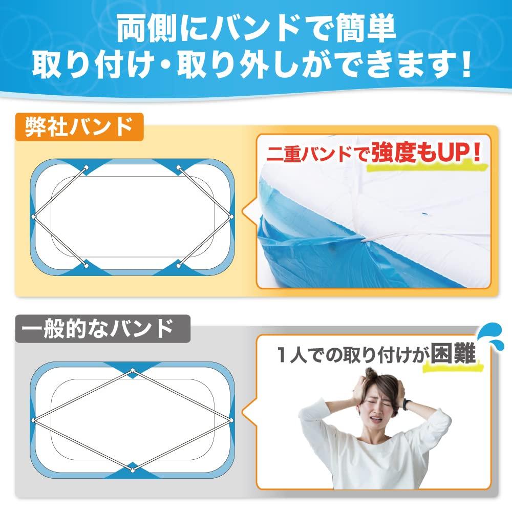 Pokrywa do basenu [Baseny, które sprawiają, że dzieci się uśmiechają] Duża, do użytku domowego, na baseny 300 cm, 250 cm i 200 cm (Niebieski, do basenów 250cm)