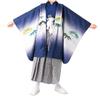Haori and Hakama Set for Full Set Striped Black Haori Tabi 2 Waist Boys Mallet Striped [KYOETSU] [Kyoetsu] Shichi-Go-San (5-year-olds) - (Kimono,