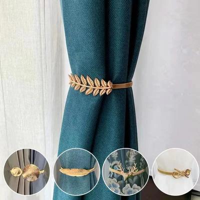 1 Pezzo Fermatenda di Alta Qualità Elastico Supporto Gancio Fibbia Clip Carino e alla Moda Poliestere Decorativo Accessorio per la Casa
