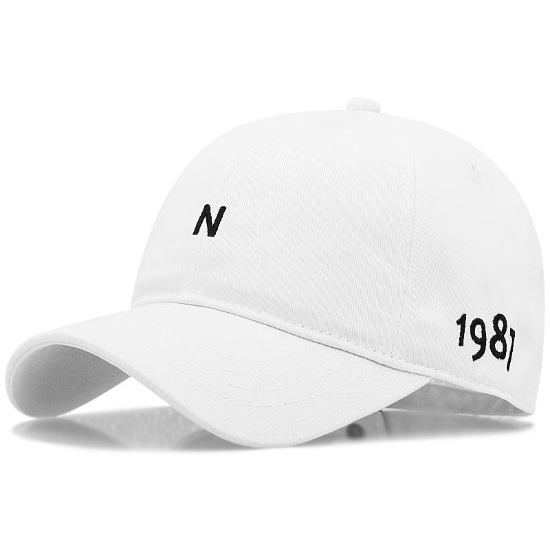 

Big head circumference hat, baseball cap, men s spring and autumn visor, sun protection, small face embroidery cap, large size. XXL (above 60cm) белый