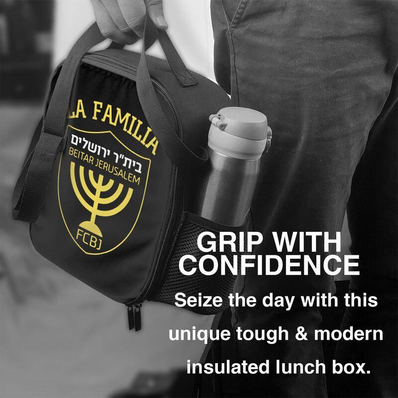 Benutzerdefinierte Be-itar Jerusalem Isolierte Lunchtasche mit verstellbarem Schultergurt Wiederverwendbare Thermos-Bento-Taschen für Arbeit Picknick Strand