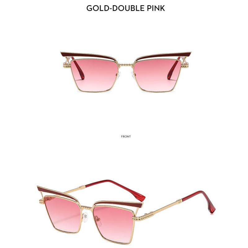 Women's sunglasses, fashionable metal cat eye sunglasses.