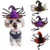 Halloween Witch Hat for Pet Dog Cats Funny Caps Party Cosplay Decoration Dress Up Accessories for Holiday Parties