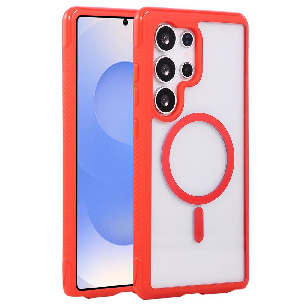 For Samsung Galaxy S25 Ultra Case TPU+PC Transparent Protective Phone Cover with Wrist Strap