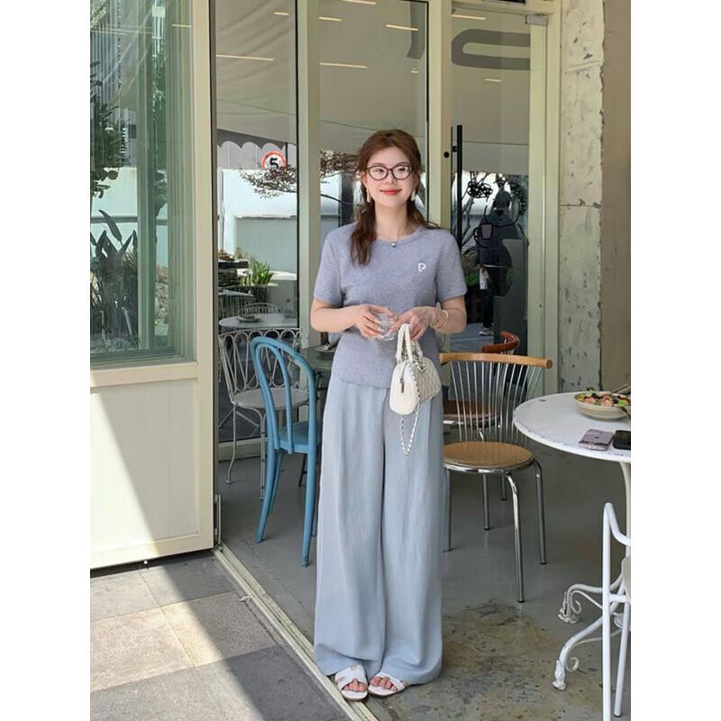 Liedu Women s Plus Size Comfort Straight Leg Casual Pants XL