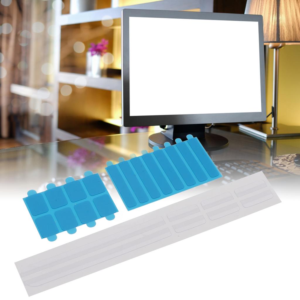 5 Set Privacy Screen Replacement, Adhesive Strips and Slide Mount Holder Tabs for Computer