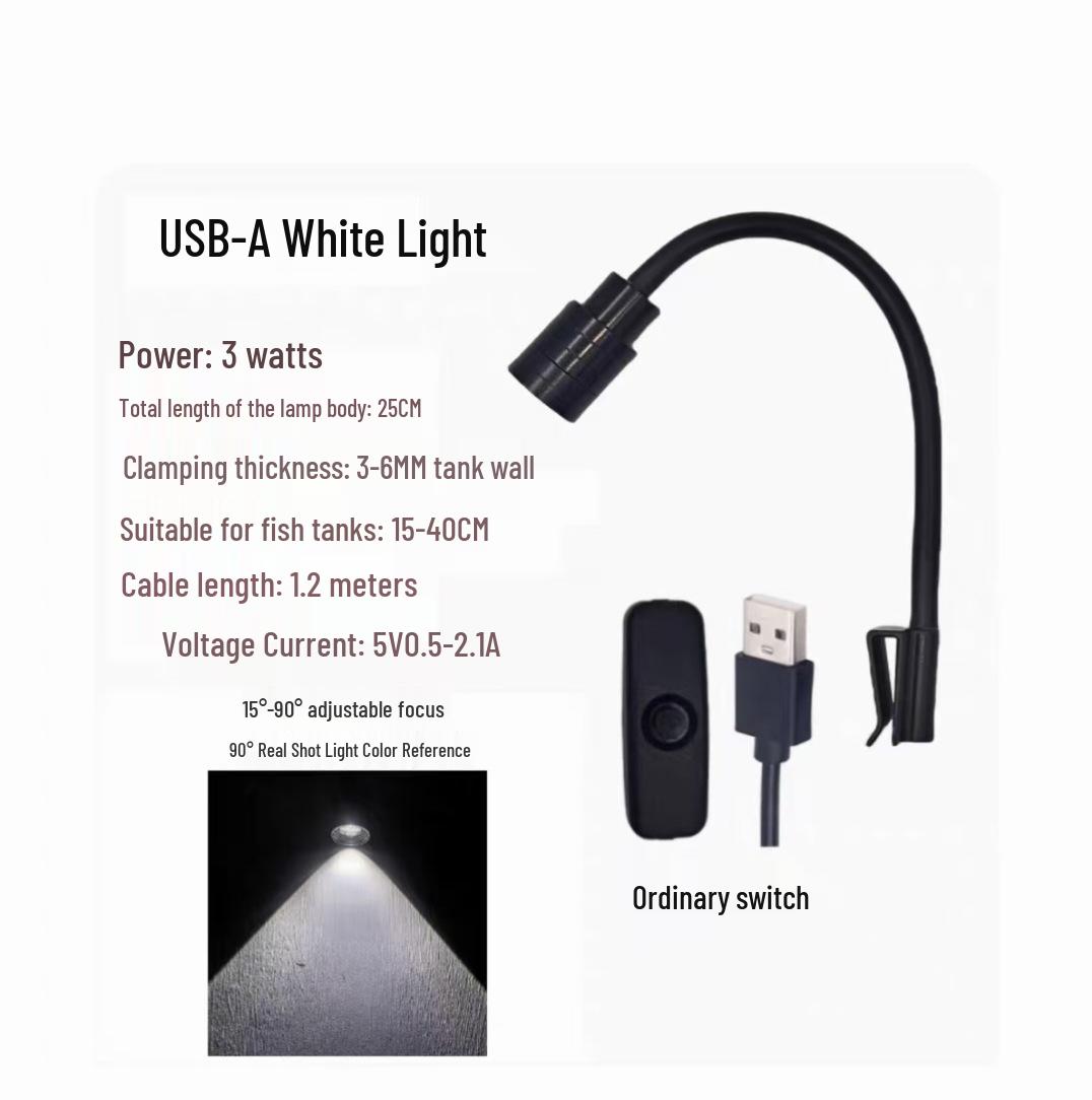 Adjustable Focus LED Spotlight for Aquarium Landscaping and South American Tanks